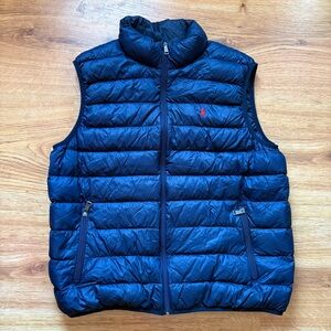 Ralph Lauren Navy Duck Down Vest XL